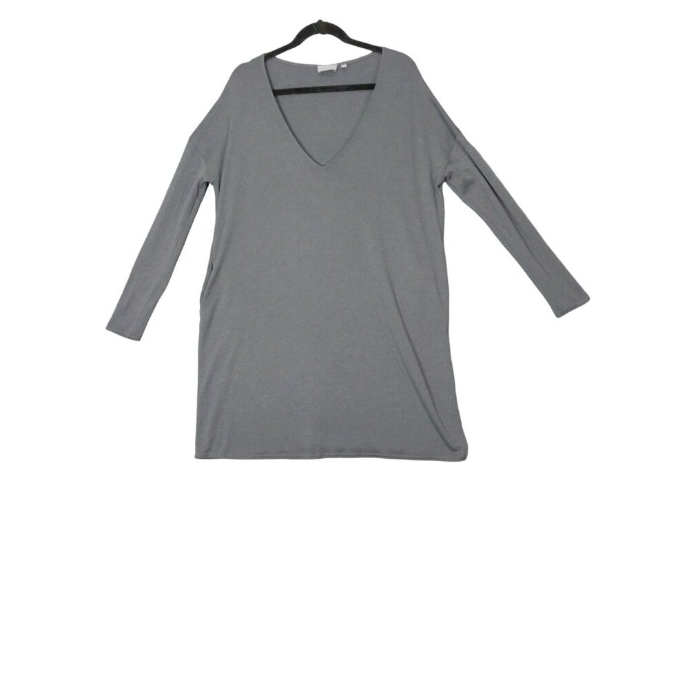 WILFRED FREE ARITZIA Women Gail Shirt Dress SZ L Chalet Pocket‎ Luxe Jersey Knit